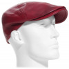 casquette cuir bordeaux