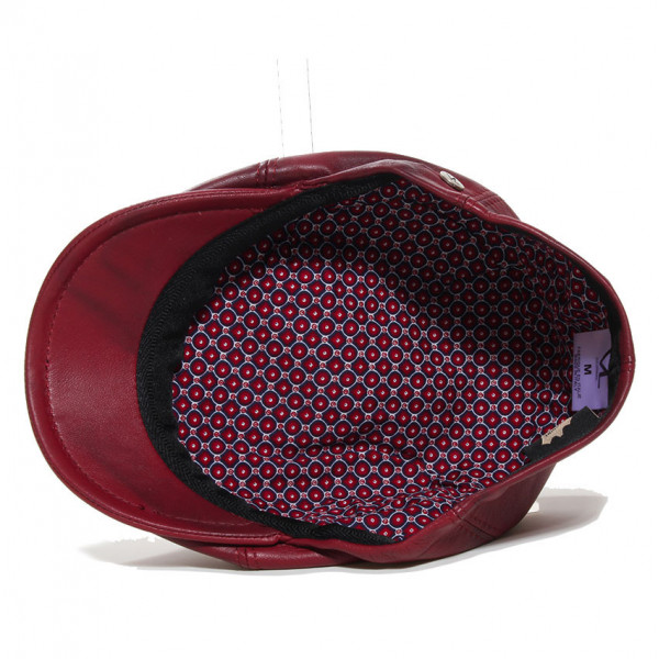 Casquette avec doublure fine imprimée