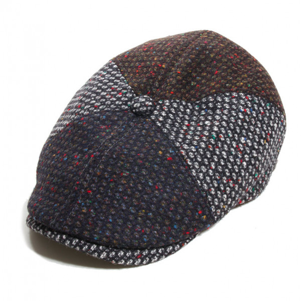 Patchwork laine vierge mouchetée