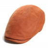 casquette cuir suédé cognac