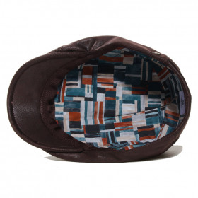 casquette simili cuir doublée polyester fantaisie