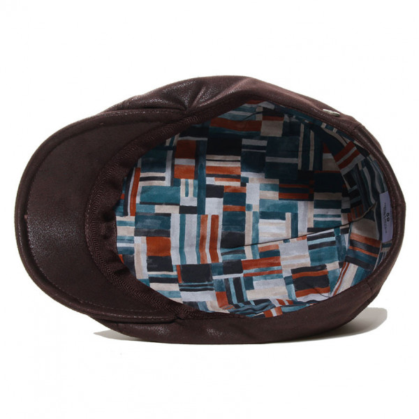 casquette simili cuir doublée polyester fantaisie