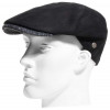 casquette cuir et laine noir