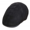 casquette forme broker cuir noir