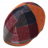 Casquette 6 panels laine et cuir
