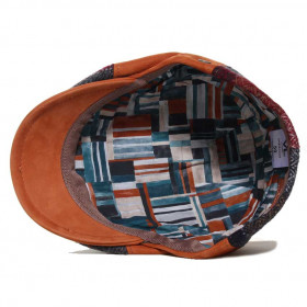 Casquette doublée tissus fantaisie