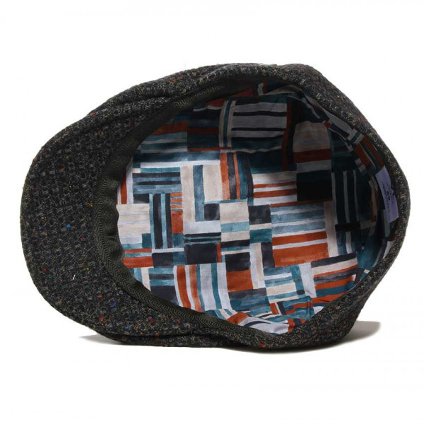 casquette laine doublure colorée