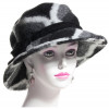 Chapeau laine noir et blanc