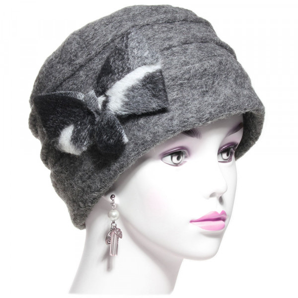 béret laine gris souris