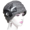 béret laine gris souris