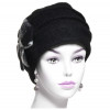 béret femme laine noir