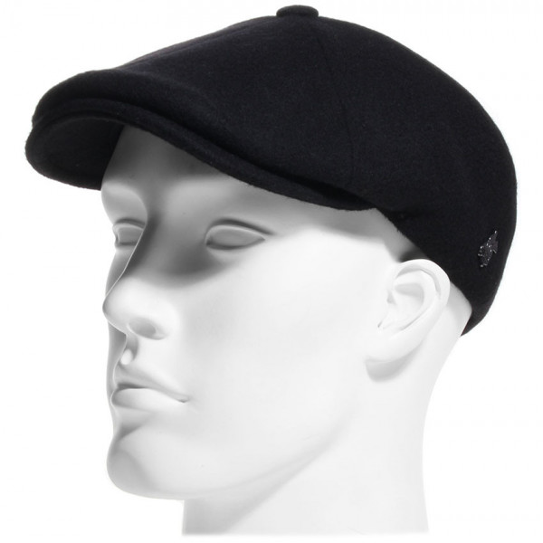 casquette laine cachemire noir