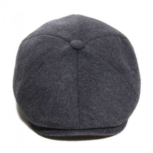 Casquette plate coton noir pour homme - HERMAN - Laredo