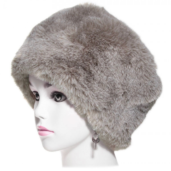 Toque fausse fourrure coloris marmotte