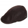 casquette cuir de veau marron