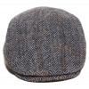 casquette laine chevron gris