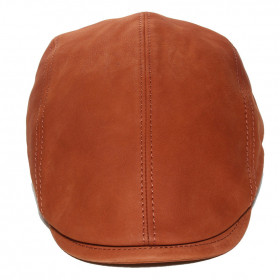 Casquette cuir cognac nappa...