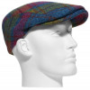 casquette plate laine Harris Tweed