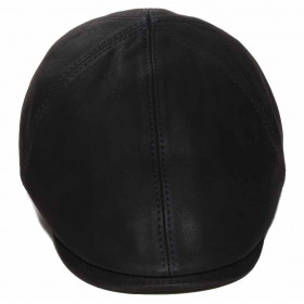 Casquette homme cuir noir : 3446