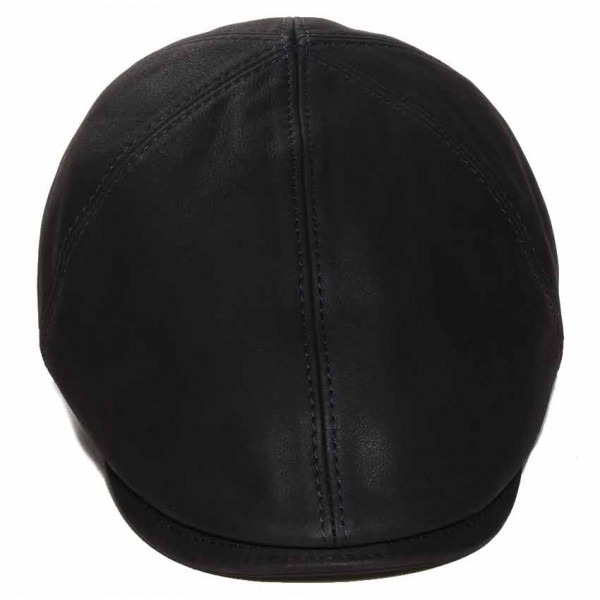 casquette cuir 6 pans
