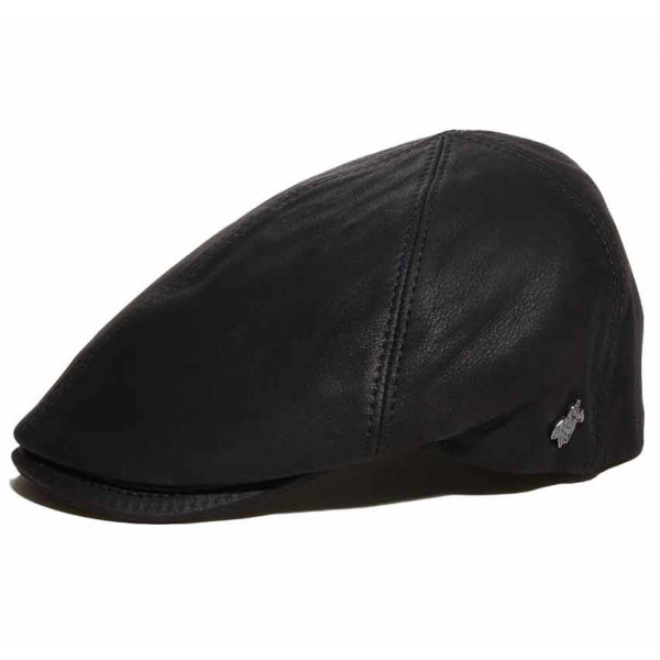 casquette cuir black