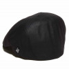 casquette cuir noir