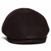 casquette cuir de veau marron