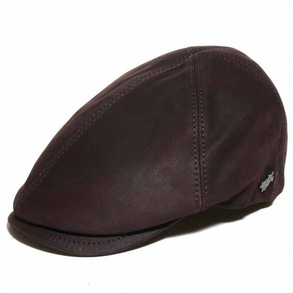 casquette élancée coloris marron