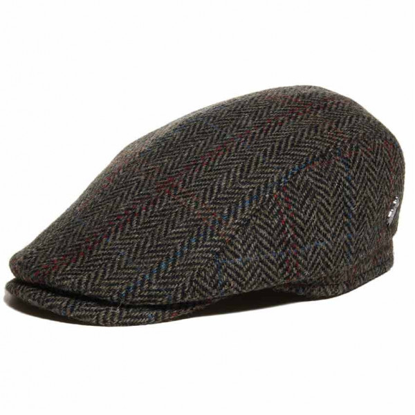 casquette plate Harris Tweed