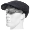 casquette en laine anthracite sans cache oreilles