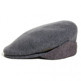 Beret noir cache oreilles - 504 wool earflap noir par Kangol.