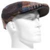 casquette patchwork laine marron
