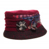 Chapeau laine et alpaga bordeaux