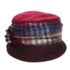 chapeau petit bord bordeaux