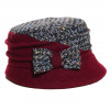 chapeau petit bord bicolore