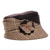 chapeau femme petit bord marron