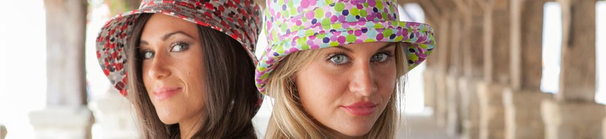 Chapeaux pluie femmes