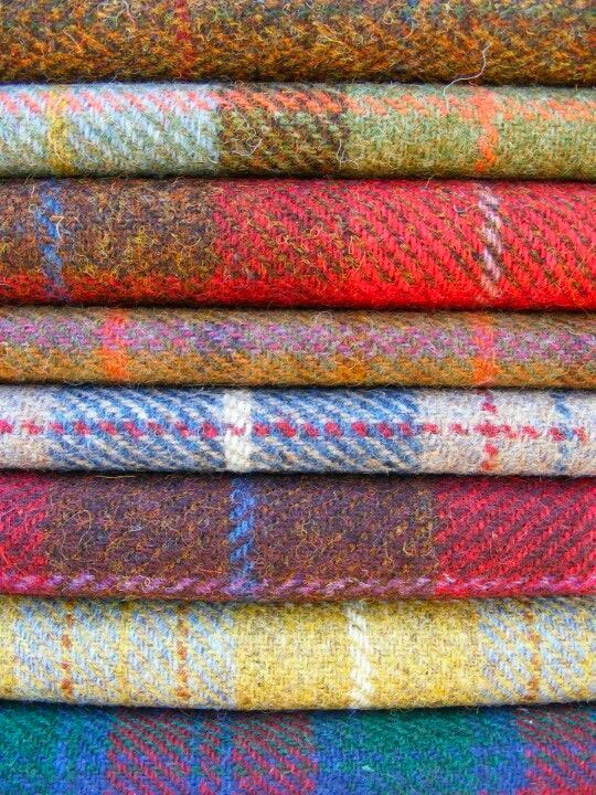 Texture du tissu Harris Tweed en laine tissée