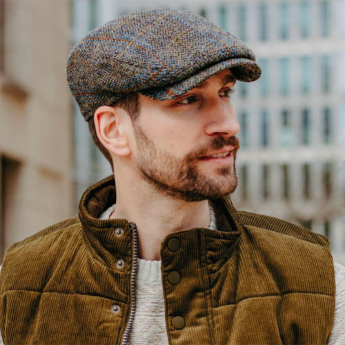 Casquette plate homme style classique