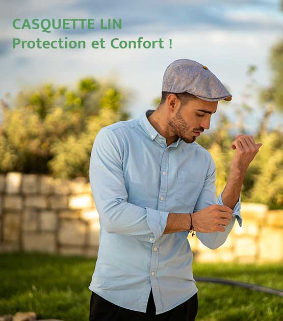 Casquette d'été en lin