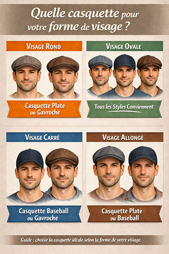 Quelle casquette choisir selon la forme du visage