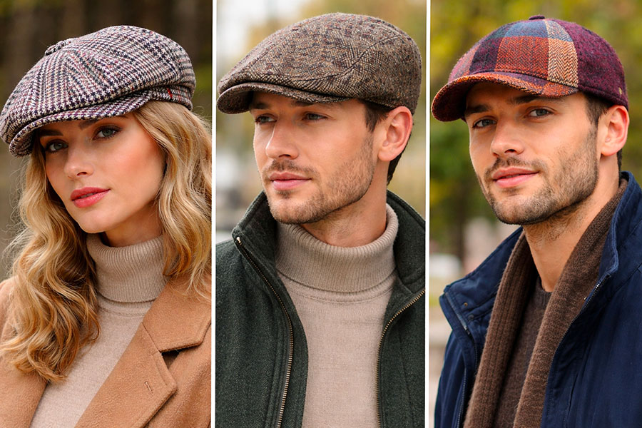 Différents styles de casquettes Casquettes styles homme femme gavroche plate baseball