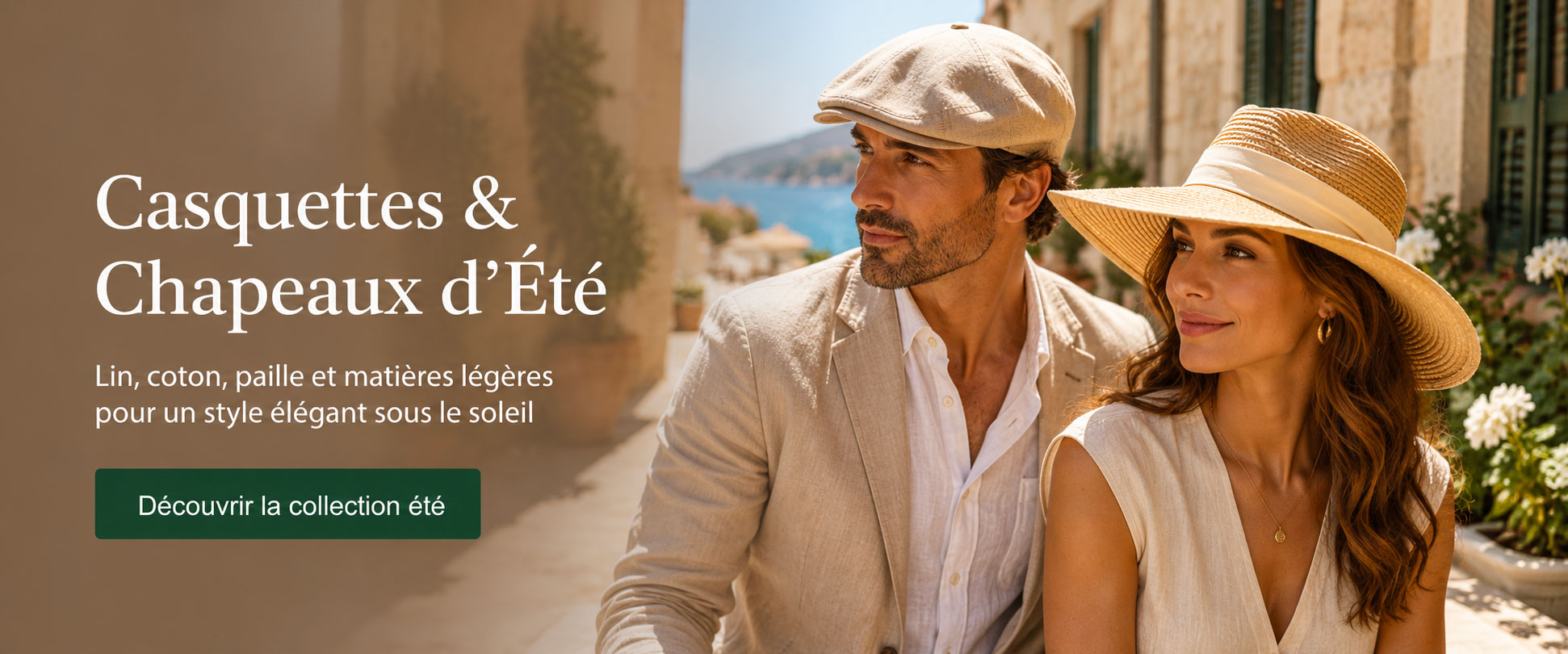Casquettes et chapeaux d’été HatsQuality en lin, coton et paille
